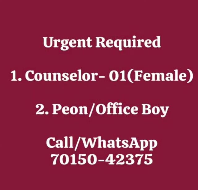 #mukeshpte #jobs #ambala #counseling #counselors #peon #office